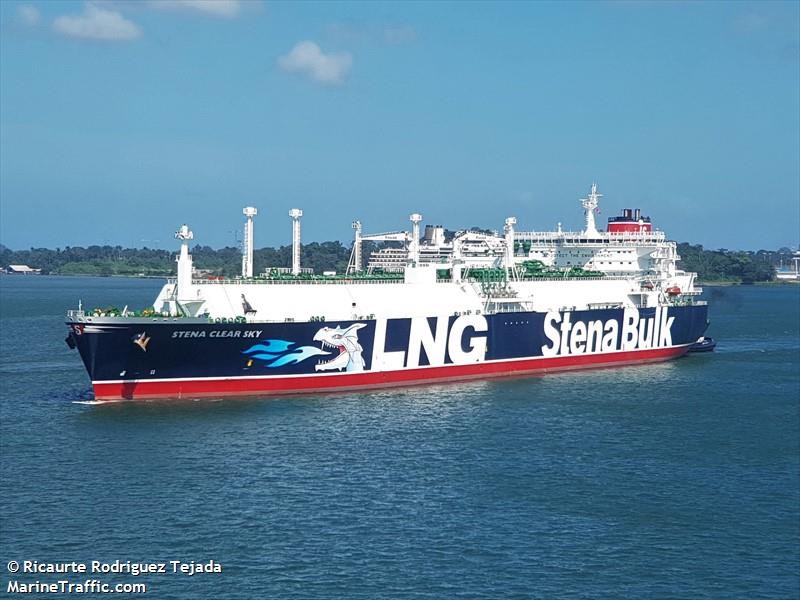 stena clear sky (LNG Tanker) - IMO 9413327, MMSI 235100007, Call Sign 2GRY8 under the flag of United Kingdom (UK)