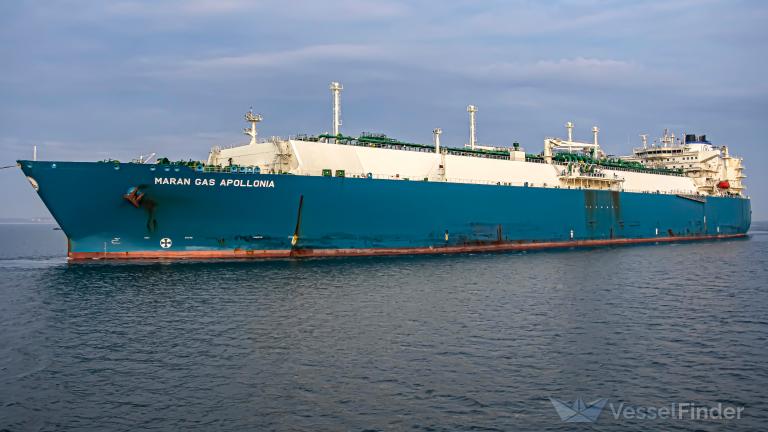 maran gas apollonia (LNG Tanker) - IMO 9633422, MMSI 241275000, Call Sign SVBV2 under the flag of Greece