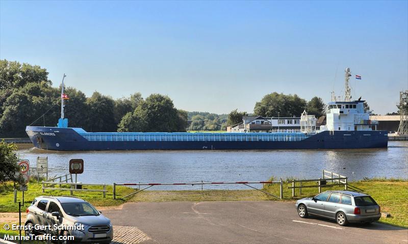 elsborg (General Cargo Ship) - IMO 9411771, MMSI 244847000, Call Sign PBYI under the flag of Netherlands