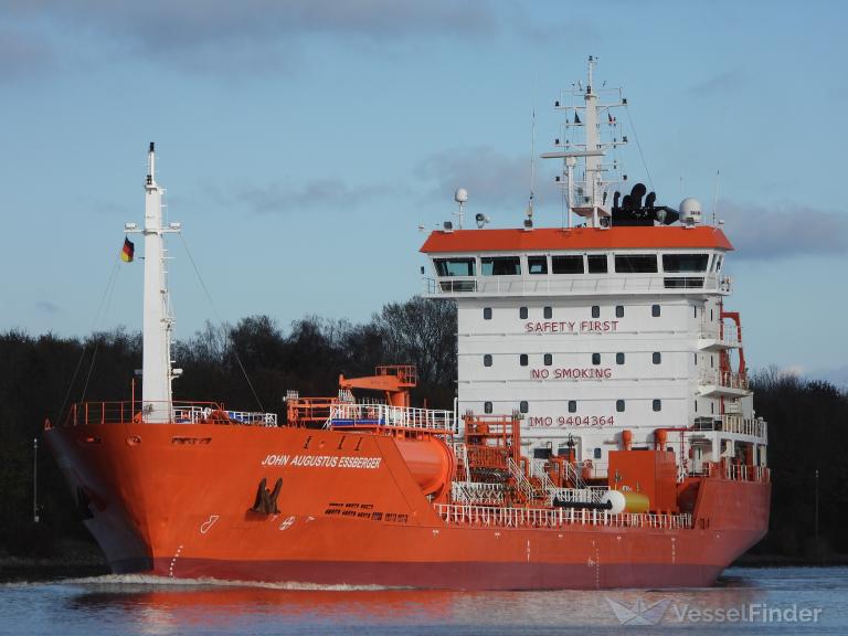 john augustus essber (Chemical/Oil Products Tanker) - IMO 9404364, MMSI 255806060, Call Sign CQIT2 under the flag of Madeira