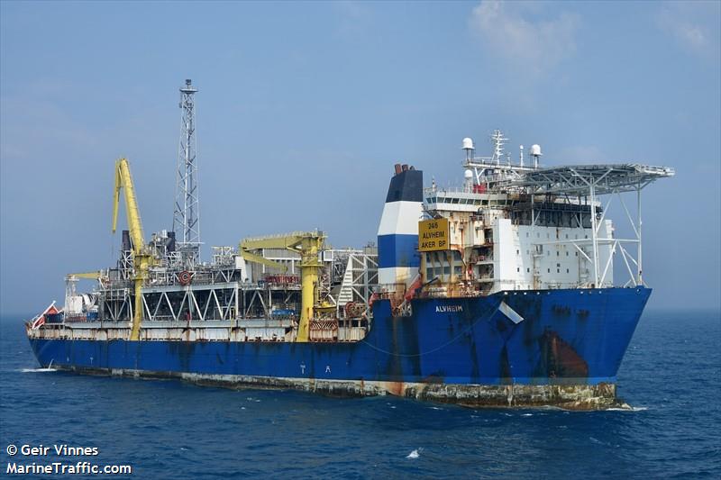 alvheim fpso (Offshore Support Vessel) - IMO 9170078, MMSI 257161000, Call Sign LNEJ under the flag of Norway