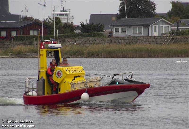 rescue famous (SAR) - IMO , MMSI 265714460, Call Sign 7SA2571 under the flag of Sweden