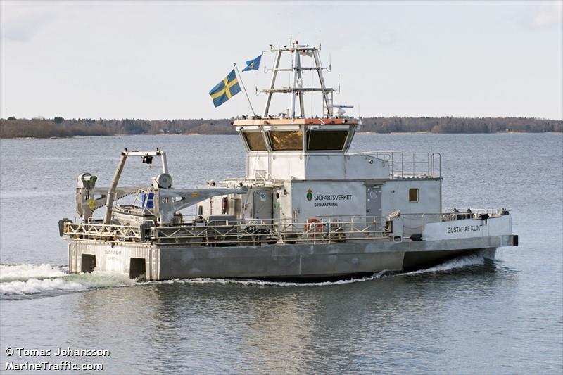 gustaf af klint (Dredging or UW ops) - IMO , MMSI 265721780, Call Sign SEBT under the flag of Sweden