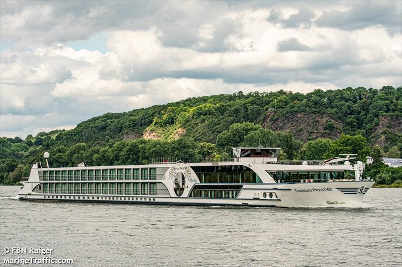 thurgau prestige (Passenger ship) - IMO , MMSI 269057300, Call Sign HE7300 under the flag of Switzerland