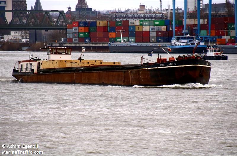 labe 6 (Unknown) - IMO , MMSI 270326000, Call Sign OL8606 under the flag of Czech Rep
