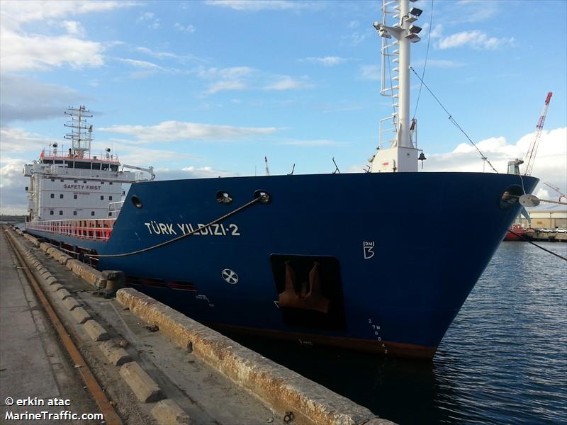 turk yildizi-2 (General Cargo Ship) - IMO 9703021, MMSI 271043811, Call Sign TCA3124 under the flag of Turkey