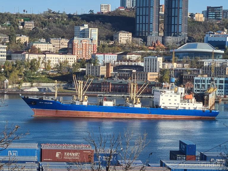 pyotr ilichyov (Refrigerated Cargo Ship) - IMO 9082178, MMSI 273352570, Call Sign UCMP under the flag of Russia