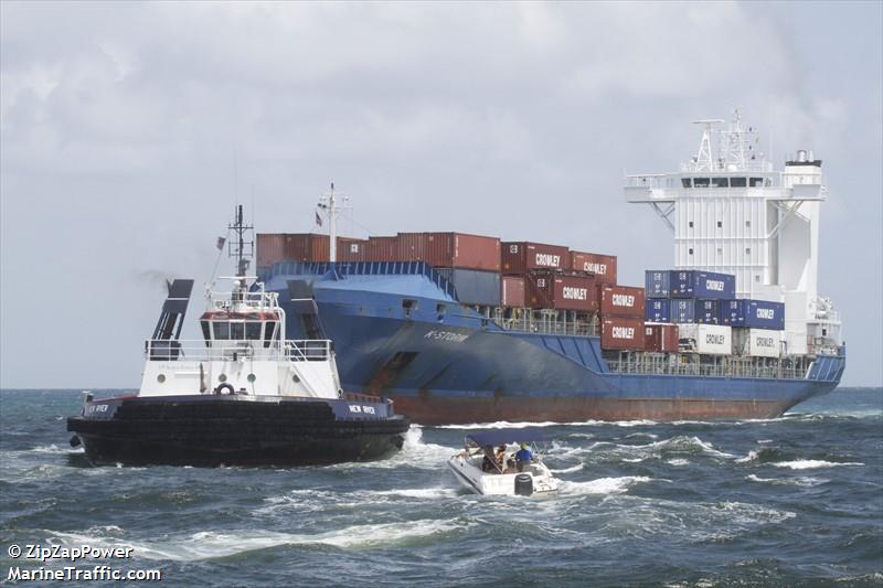 k-storm (Container Ship) - IMO 9389435, MMSI 305350000, Call Sign V2DV8 under the flag of Antigua & Barbuda