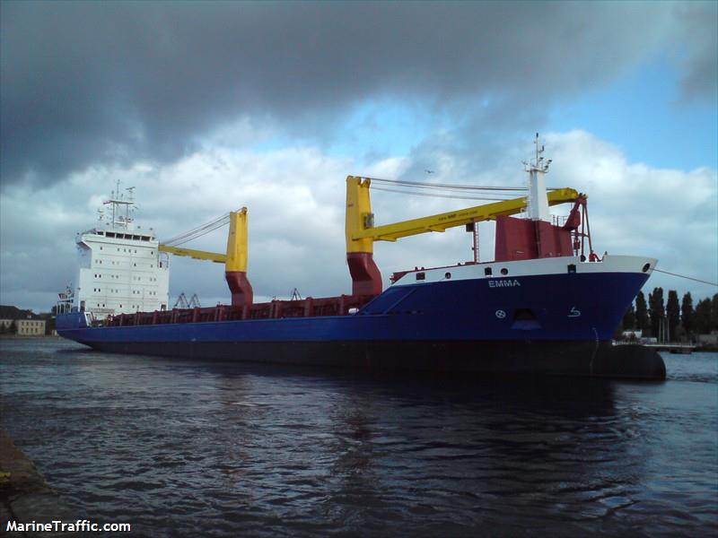 emma (General Cargo Ship) - IMO 9474371, MMSI 305514000, Call Sign V2EQ3 under the flag of Antigua & Barbuda