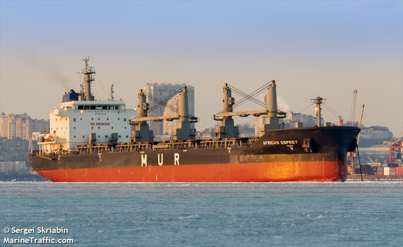 african osprey (Bulk Carrier) - IMO 9612143, MMSI 311070400, Call Sign C6ZW9 under the flag of Bahamas