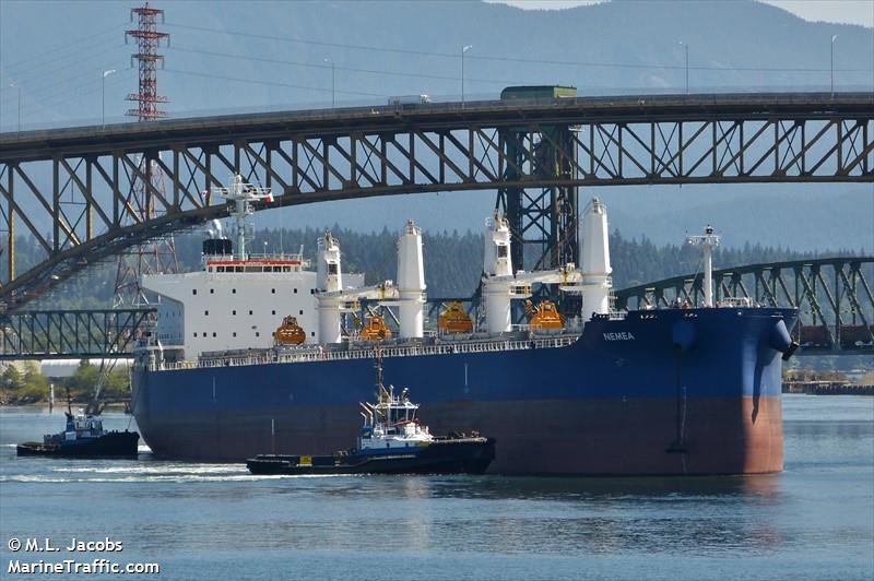 nemea (Bulk Carrier) - IMO 9711286, MMSI 319073100, Call Sign ZGEI8 under the flag of Cayman Islands