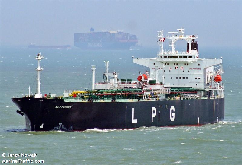 sea hermes (LPG Tanker) - IMO 9031519, MMSI 351315000, Call Sign 3EXH9 under the flag of Panama