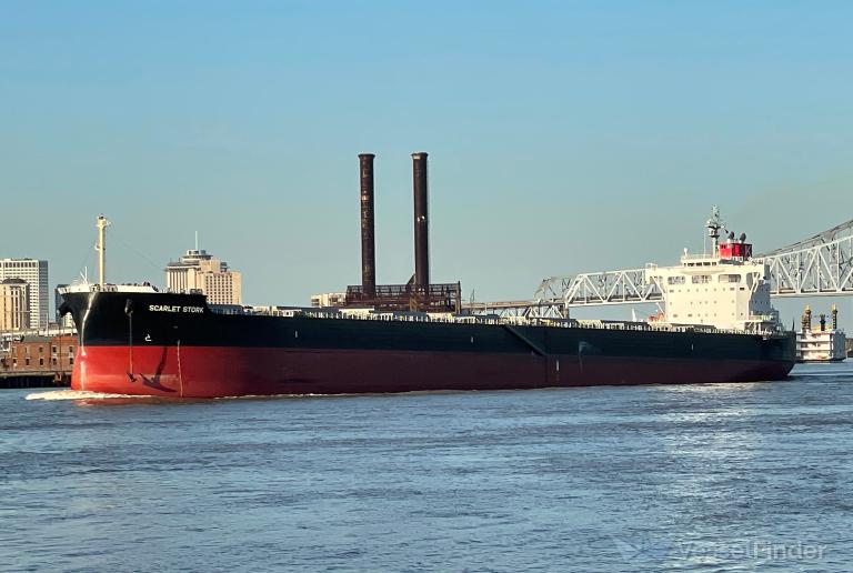 scarlet stork (Bulk Carrier) - IMO 9865336, MMSI 355412000, Call Sign H8WU under the flag of Panama