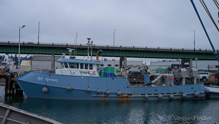 lady rosemary (Fishing Vessel) - IMO 7730317, MMSI 367744170, Call Sign WDI8989 under the flag of United States (USA)