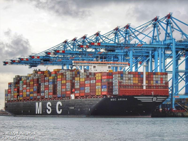 msc arina (Container Ship) - IMO 9839284, MMSI 374607000, Call Sign H9BV under the flag of Panama