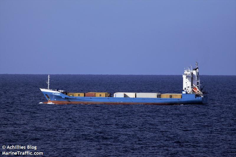 allegro (Container Ship) - IMO 9142447, MMSI 376609000, Call Sign J8B5341 under the flag of St Vincent & Grenadines