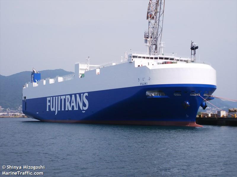 fujiki (Vehicles Carrier) - IMO 9816189, MMSI 431011542, Call Sign JD4345 under the flag of Japan
