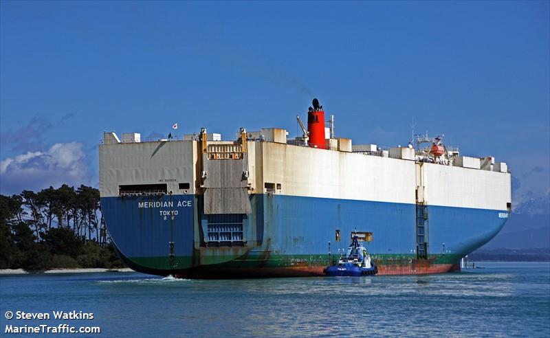 meridian ace (Vehicles Carrier) - IMO 9209518, MMSI 431221000, Call Sign 7JUK under the flag of Japan