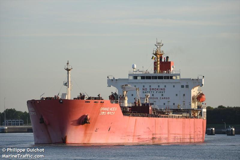 grand ace8 (Chemical/Oil Products Tanker) - IMO 9418638, MMSI 441317000, Call Sign D7TB under the flag of Korea