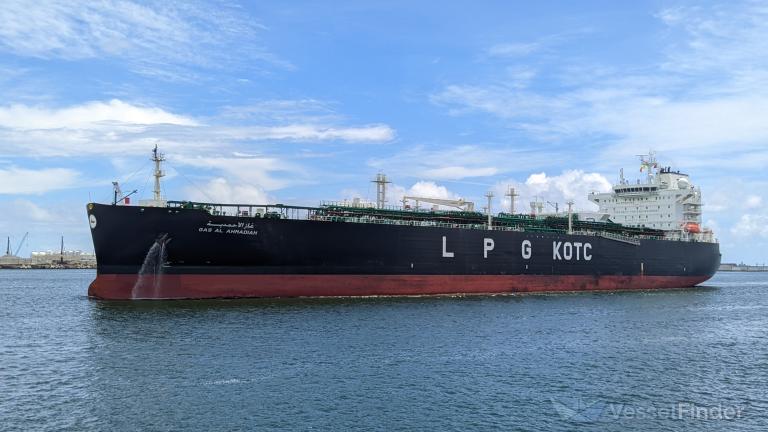 gas al ahmadiah (LPG Tanker) - IMO 9849629, MMSI 447275000, Call Sign 9KJW under the flag of Kuwait