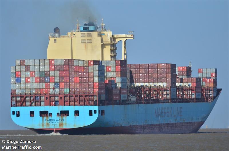 maersk lanco (Container Ship) - IMO 9527049, MMSI 477182700, Call Sign VRLI7 under the flag of Hong Kong