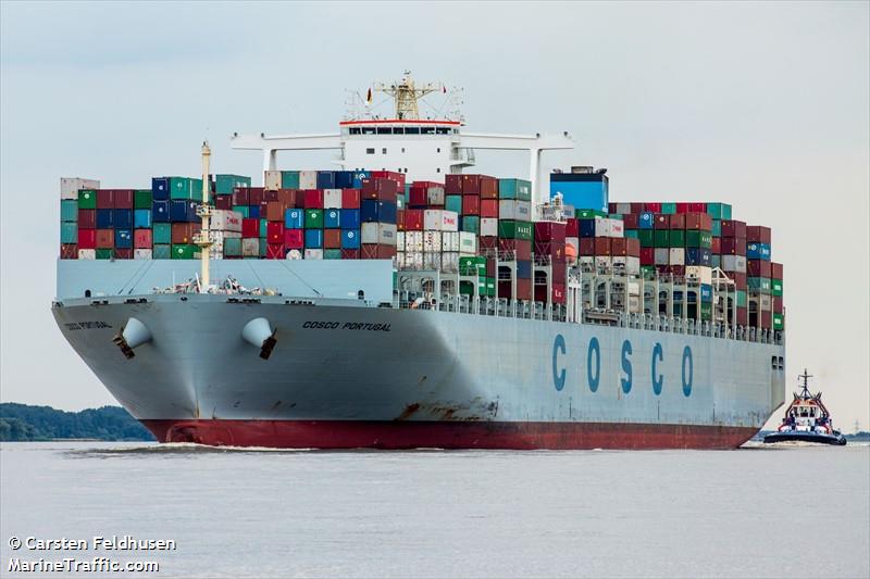 cosco portugal (Container Ship) - IMO 9516466, MMSI 477271400, Call Sign VRNI6 under the flag of Hong Kong