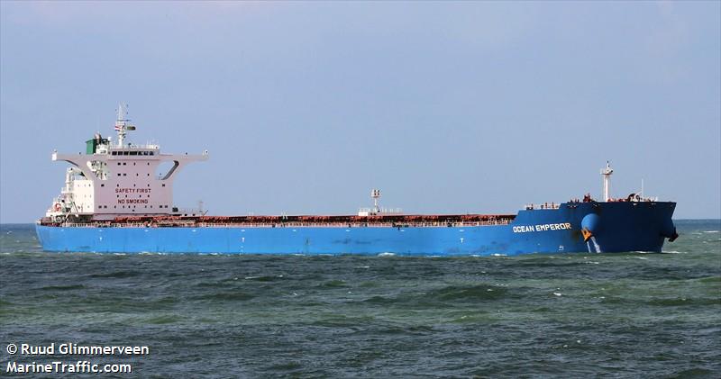 ocean emperor (Bulk Carrier) - IMO 9423956, MMSI 477614900, Call Sign VRFU7 under the flag of Hong Kong