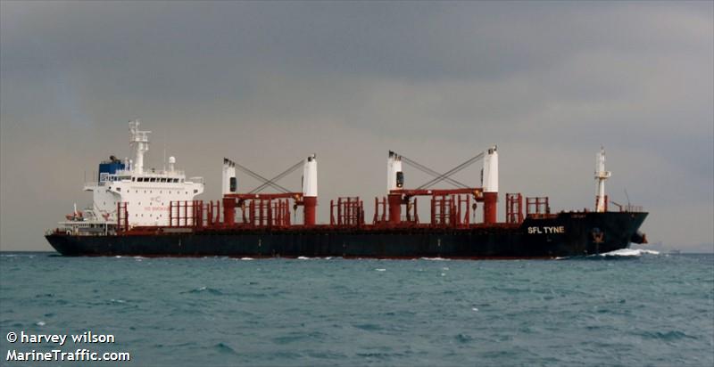 sfl tyne (Bulk Carrier) - IMO 9594535, MMSI 477847900, Call Sign VRJQ2 under the flag of Hong Kong