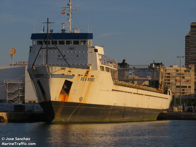 sea rose (Ro-Ro Cargo Ship) - IMO 8802258, MMSI 511728000, Call Sign T8A2830 under the flag of Palau