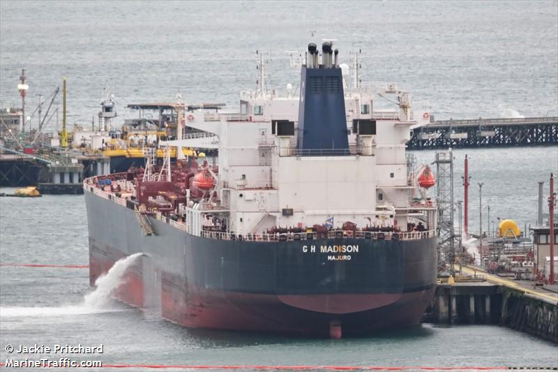 gh madison (Crude Oil Tanker) - IMO 9456915, MMSI 538004071, Call Sign V7VA4 under the flag of Marshall Islands