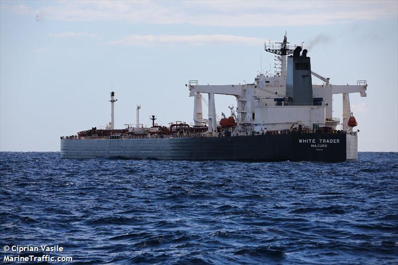 white trader (Crude Oil Tanker) - IMO 9191711, MMSI 538007370, Call Sign V7DA6 under the flag of Marshall Islands
