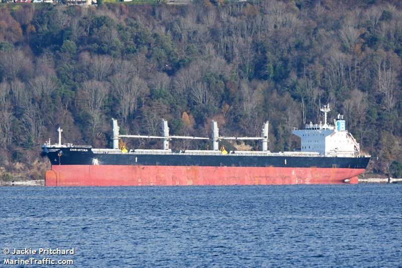 christina (Bulk Carrier) - IMO 9760055, MMSI 538007782, Call Sign V7WU7 under the flag of Marshall Islands