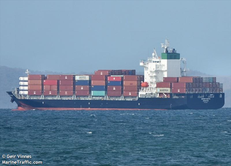 green earth (Container Ship) - IMO 9865984, MMSI 563101900, Call Sign 9V6356 under the flag of Singapore