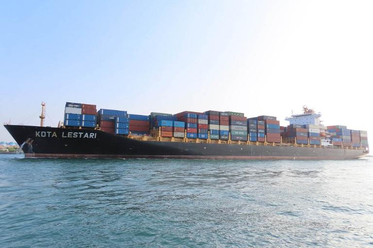 kota lestari (Container Ship) - IMO 9628348, MMSI 563265000, Call Sign 9V2116 under the flag of Singapore