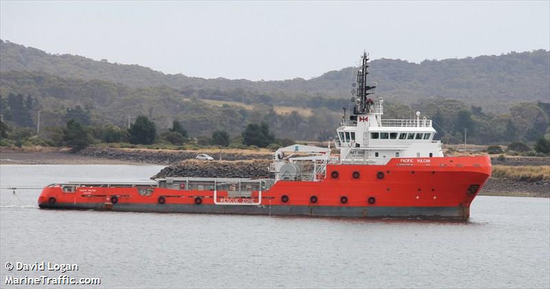 pacific vulcan (Offshore Tug/Supply Ship) - IMO 9443542, MMSI 564046000, Call Sign 9V7217 under the flag of Singapore