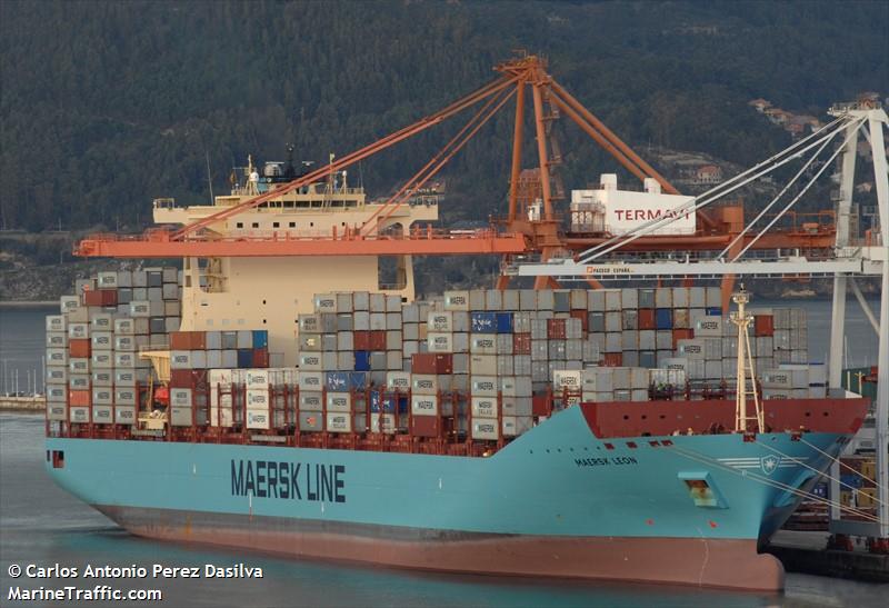 maersk leon (Container Ship) - IMO 9526966, MMSI 566405000, Call Sign 9V9778 under the flag of Singapore