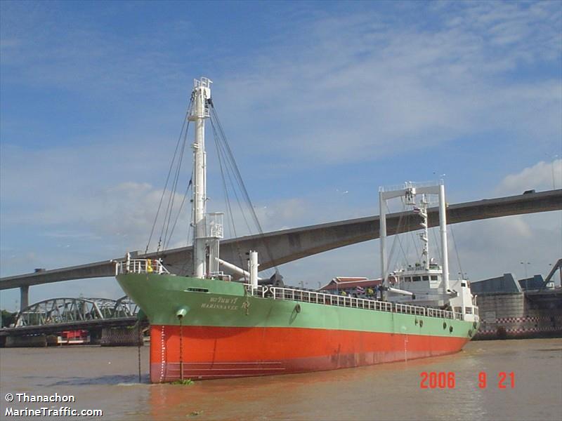 m.v.harin navee 10 (General Cargo Ship) - IMO 8720498, MMSI 567050600, Call Sign HSB3457 under the flag of Thailand