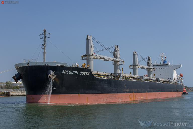 arequipa queen (Bulk Carrier) - IMO 9758765, MMSI 577149000, Call Sign YJTG6 under the flag of Vanuatu