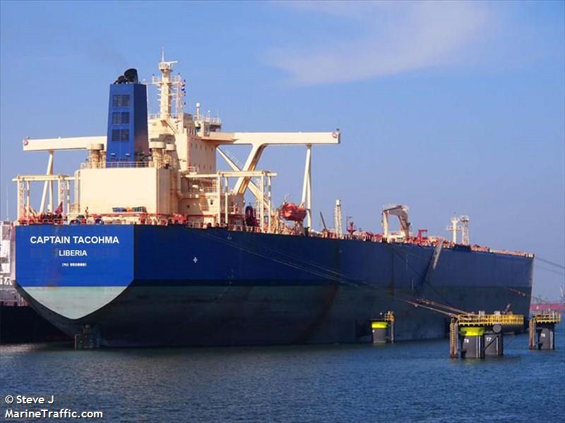 captain tacohma (Tanker) - IMO , MMSI 636012650, Call Sign A8TR6 under the flag of Liberia