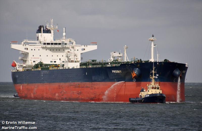 prosky (Crude Oil Tanker) - IMO 9833735, MMSI 636018751, Call Sign D5RF3 under the flag of Liberia