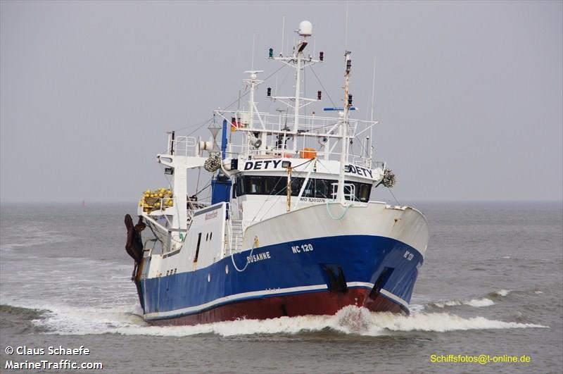 nc 120 susanne (Fishing Vessel) - IMO 8303276, MMSI 211227510, Call Sign DETY under the flag of Germany
