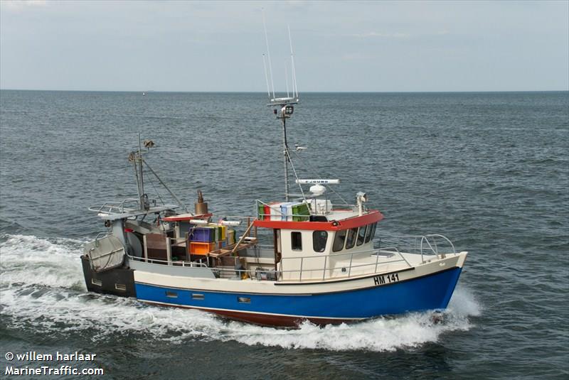 hm141 pluto (Fishing vessel) - IMO , MMSI 219005671, Call Sign OU7988 under the flag of Denmark