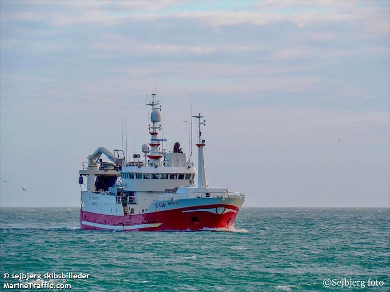bristol (Fishing Vessel) - IMO 9160322, MMSI 219022326, Call Sign OUBL under the flag of Denmark