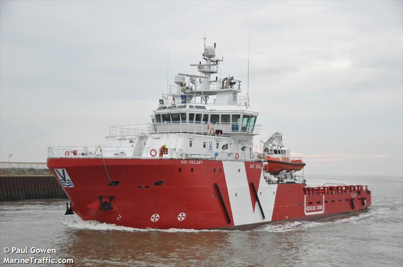 vos vigilant (Offshore Tug/Supply Ship) - IMO 9488176, MMSI 235085344, Call Sign 2EID4 under the flag of United Kingdom (UK)