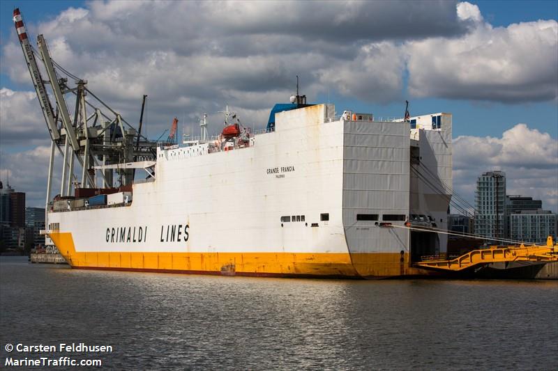 grande francia (Ro-Ro Cargo Ship) - IMO 9246592, MMSI 247078800, Call Sign ICBC under the flag of Italy