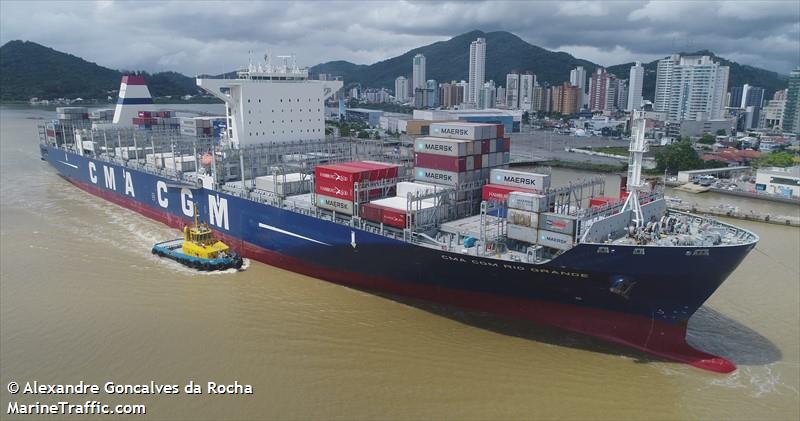 cma cgm rio grande (Container Ship) - IMO 9722699, MMSI 249169000, Call Sign 9HA4134 under the flag of Malta