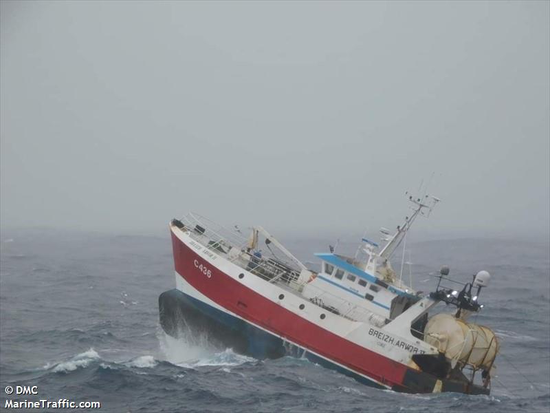 fv breizh arvor ii (Fishing vessel) - IMO , MMSI 250004156, Call Sign EIRX3 under the flag of Ireland