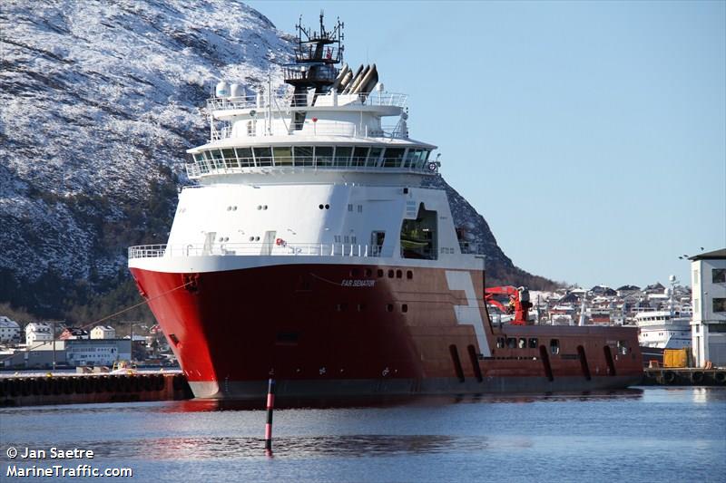 far senator (Offshore Tug/Supply Ship) - IMO 9631747, MMSI 258016000, Call Sign LFSD3 under the flag of Norway