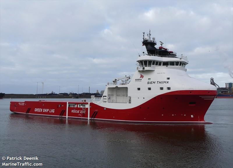 siem thiima (Offshore Tug/Supply Ship) - IMO 9727235, MMSI 259089000, Call Sign LAUB7 under the flag of Norway