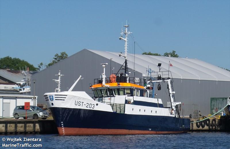 ust-203 (Fishing vessel) - IMO , MMSI 261001620, Call Sign SPK2146 under the flag of Poland
